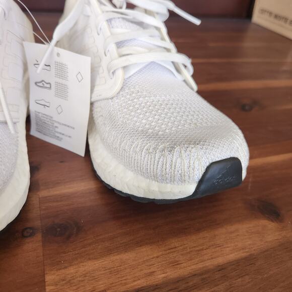 adidas Women's Ultraboost 20 Running Shoe, White/Grey/Black, 5.5 M US - Picture 8 of 8